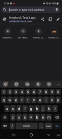 Keyboard in portrait mode