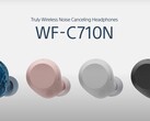 The Sony WF-C710N earbuds are available in four colors. (Image source: Sony)