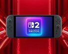 Mockup of Switch 2 OLED console shown