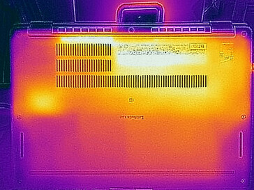 Surface temperatures, bottom side (idle)