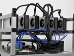 This is an Ethereum mining rig that uses 6 Nvidia GPUs to increase mining profitability. (Source: mybroadband.co.za)