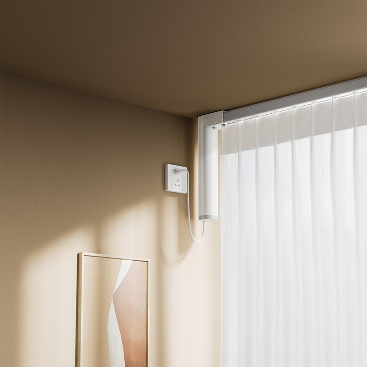 The Xiaomi Mijia Smart Curtains Telescopic Track Version. (Image source: Xiaomi)