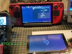 DeckSight compared with the stock LCD panel (Image Source:Shade Technik)