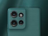 The Edge 50 has reached Europe in Koala Grey, Jungle Green and Peach Fuzz colour options. (Image source: Motorola)