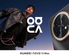 The Huawei Nova 15 Max in black colorway