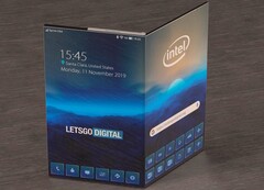 Intel is trying its hand at outward-folding designs. (Image Source: LetsGoDigital)