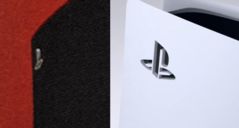 Black console with white logo instead of cutout. (Image source: PlayStationLifeStyle.net)