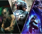 Cyberpunk 2077, RoboCop: Rogue City, Ninja Gaiden 4 (left to right).