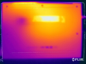 Surface temperatures during stress testing (bottom)