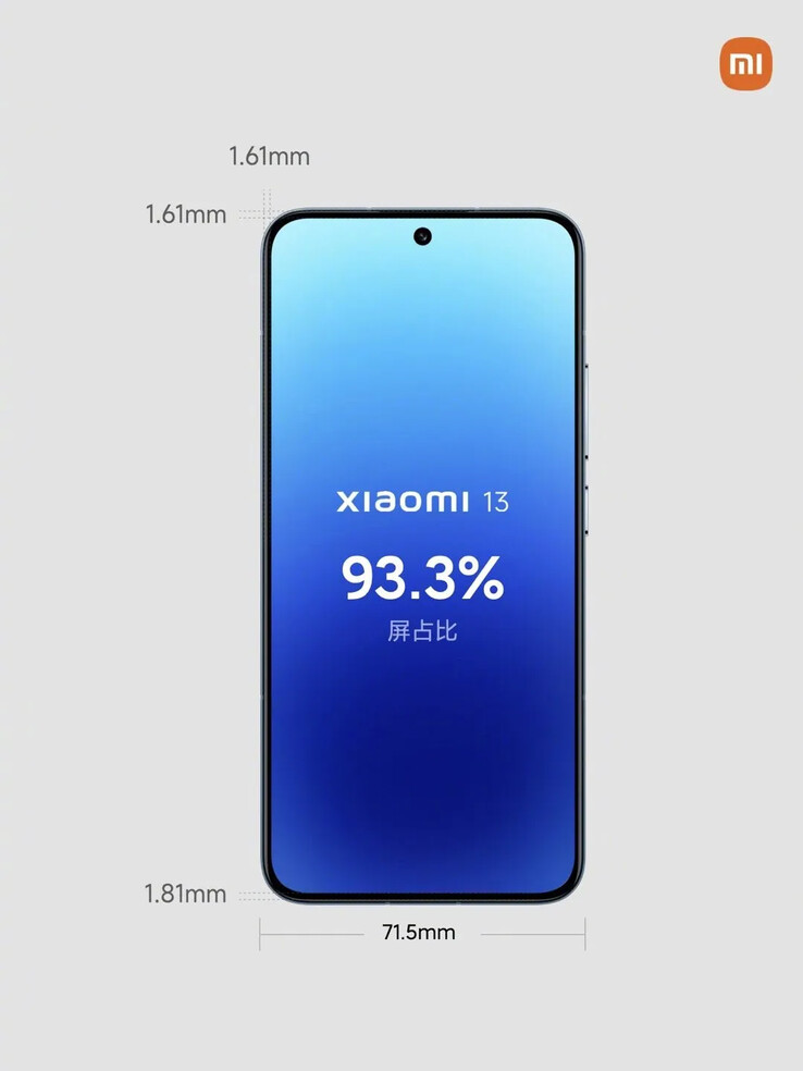 An allegedly official Xiaomi 13 display schematic. (Source: SparrowsNews)