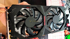 The AMD Radeon RX 6600 XT will face competition from NVIDIA's GeForce RTX 3060 Ti. (Image source: Baidu via VideoCardz)