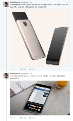 What first looks like the V20's ticker display is revealed to slide out. (Source: Evan Blass/evleaks)