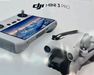 The alleged DJI Mini 3 Pro with its remote control. (Image source: @JasperEllens)
