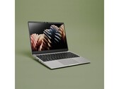 A promotional image for the Framework 13 modular laptop, showcased against a green background. (Image Source: Framework)