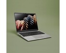A promotional image for the Framework 13 modular laptop, showcased against a green background. (Image Source: Framework)