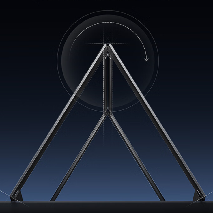 An illustration of the folding mechanism of the Starlight S1. (Image source: Hisense)
