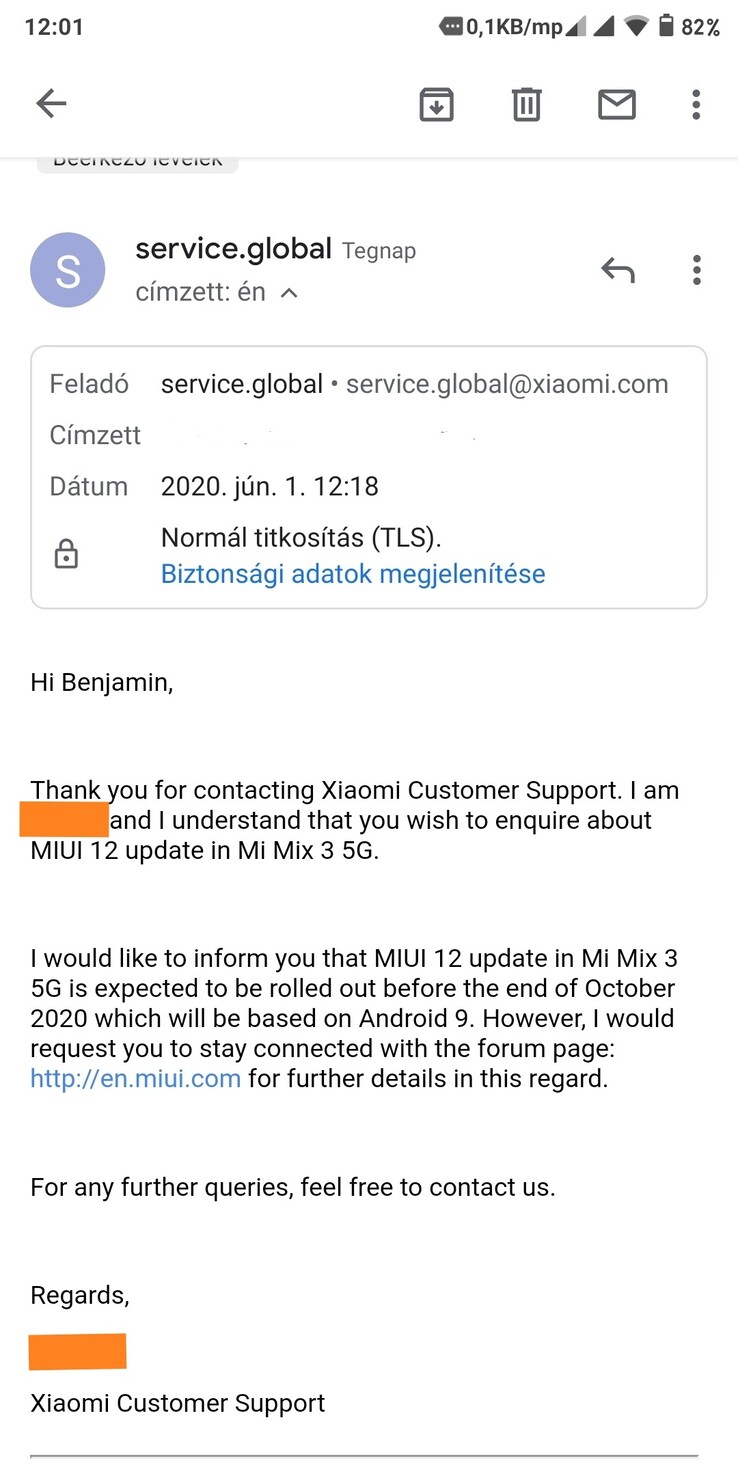 smør yderligere faktor Xiaomi confirms October MIUI 12 rollout for the Mi Mix 3 5G, sans Android 10  - NotebookCheck.net News