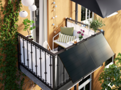 The IKEA balcony power plants (pictured) are offered in partnership with Svea Solar. (Image source: IKEA)