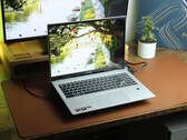 MSI's Prestige A16 AI+ is available in the Urban Silver colorway (Image source: Christian Hintze / Notebookcheck)