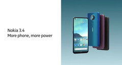 The Nokia 3.4. (Source: HMD Global)