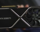 The Nvidia GeForce RTX 3090 Ti card was revealed at CES 2022. (Image source: Nvidia - edited)