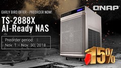QNAP TS-2888X AI-ready NAS with hybrid storage and Intel Xeon W (Source: QNAP Systems)