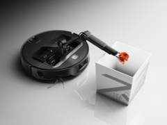 The Roborock Saros Z70 robot vacuum has a mechanical arm. (Image source: Roborock)