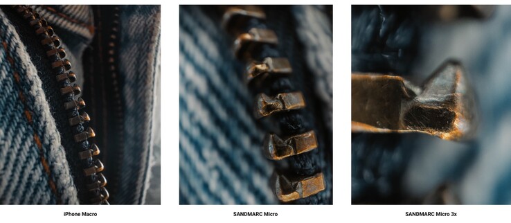 Standard iPhone macro vs 40x and 120x respectively (Image Source: SANDMARC)