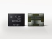 A render of Samsung 8th-Generation V-NAND memory chips