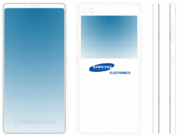 Upcoming Samsung handset with screens on both sides (Source: Mobiel kopien)