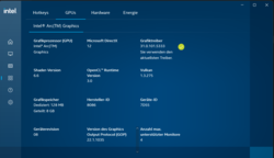 Intel graphics control on the Matebook 14
