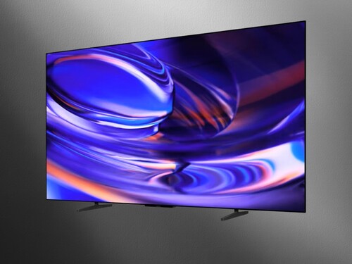Front of 77-inch Sony Bravia 6 OLED TV shown at angle