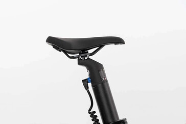 The battery is integrated into the seatpost