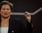 Dr. Lisa Su unveils 3D V-cache stacking technology coming to flagship AMD processors later this year. (Source: AMD Computex 2021 keynote)