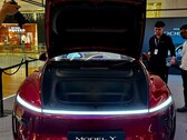 New Tesla Model Y in Ultra Red color (Image source: DaltyBrewer/X)