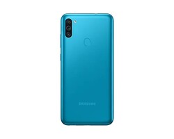 Besides black, the Galaxy M11 is also available in blue