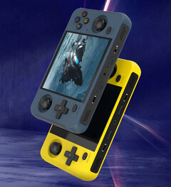 The R40S is an RGB30 clone with a slightly different button arrangement. (Image source: BOYHOM)