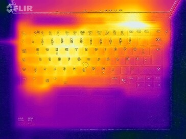 Surface temperatures stress test (top side)