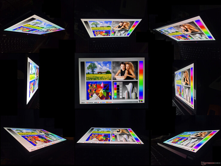 Wide OLED viewing angles. A rainbow effect unique to OLED becomes noticeable if viewing from extreme angles