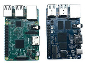 Spot the difference: The RPi 3B and the Banana Pi BPI M4. (Image source: CNX Software)