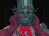 An image from the game Blasphemous showing a character.