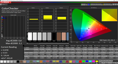 CalMAN ColorChecker calibrated (AdobeRGB color space)