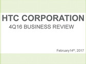 HTC Q4 2016 balance sheet shows an operating loss of over 110 million Euros