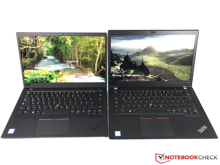 X1 Carbon 2018 HDR (left) vs. T480s (right)