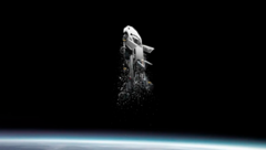 Lamborghini teamed up with Fabian Oefner to create the 'Space Time Memory' NFT. (Image: Lamborghini)