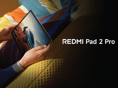 The promo materials of Redmi Pad 2 Pro has leaked. Pictured: A promo picture of the tablet. (Image source: Xiaomi - edited)