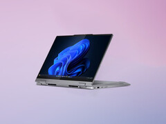 The ThinkBook 14 2-in-1 Gen 6 will start at €799. Pictured: a promo picture of the convertible laptop.