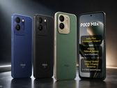 The Poco M8x 5G is available in cobalt blue, black, and leather green colorways