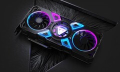 The Intel Prometheus concept graphics card. (Image source: LegitReviews) The Intel Prometheus concept graphics card. (Image source: LegitReviews)