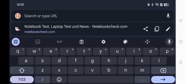 Keyboard landscape